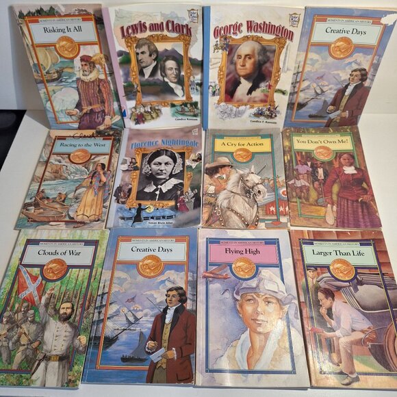 Steck-Vaughn Other - 12 Books Moments in American History Biographies & Events Lewis Clark Washington